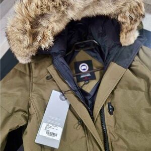Canada Goose Khaki Parka with Fur Hood
